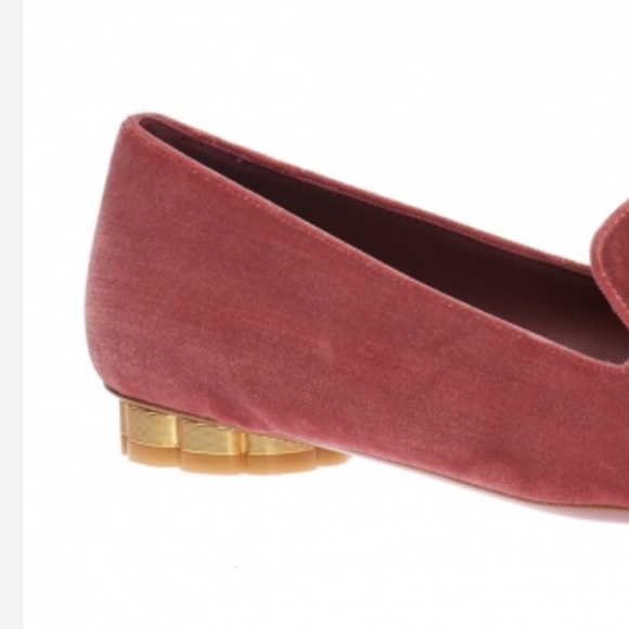 New Salvatore Ferragamo Sarno T Ballet Flats Velvet Loafers bow Vara Varina - Picture 9 of 17